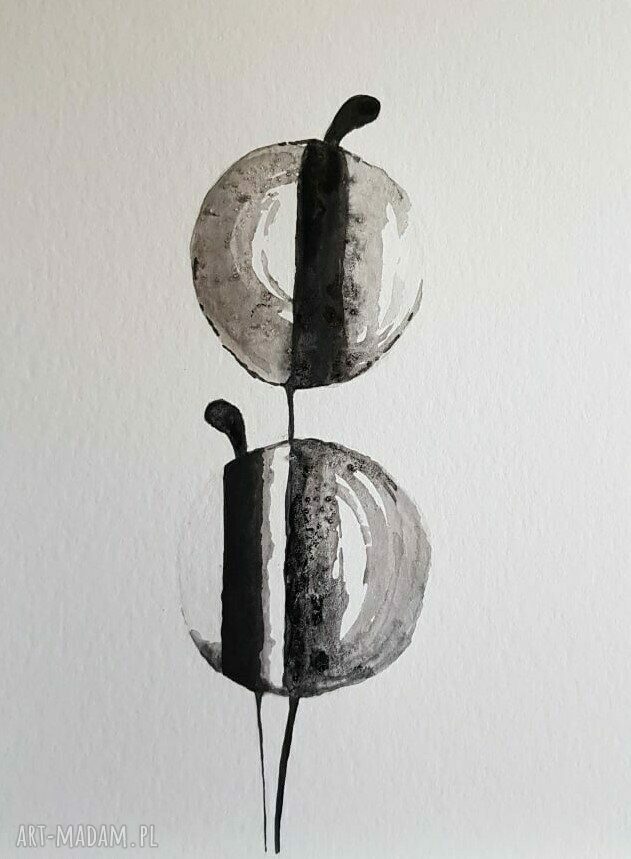 Postacie - komplet 2 prac akwarela i tusz 24/32 cm