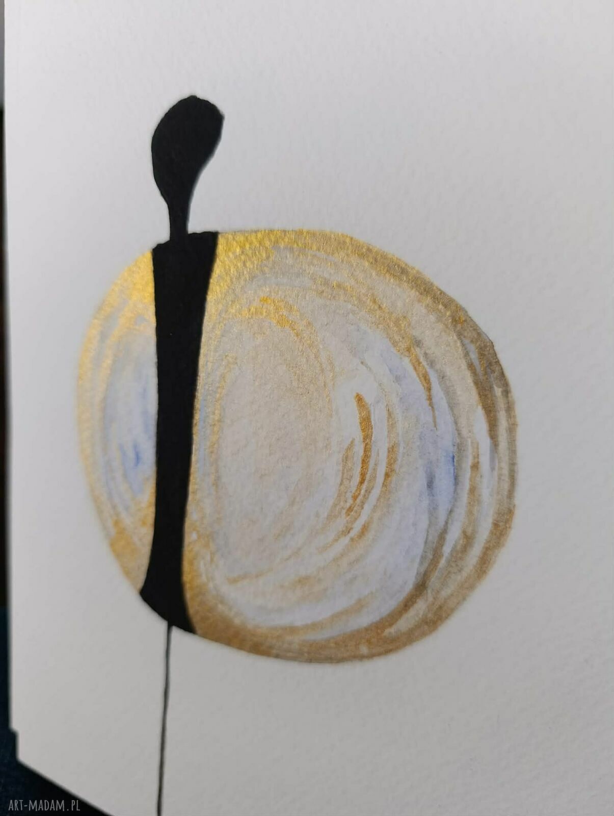 Postacie ze złotem - komplet 3 akwarel 24x18 cm (sygnowane)
