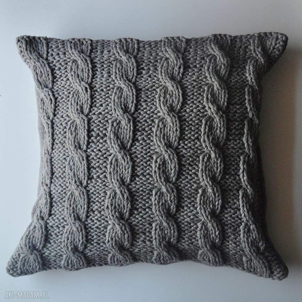 Dziergana poszewka poszeka poduszka bawełniana