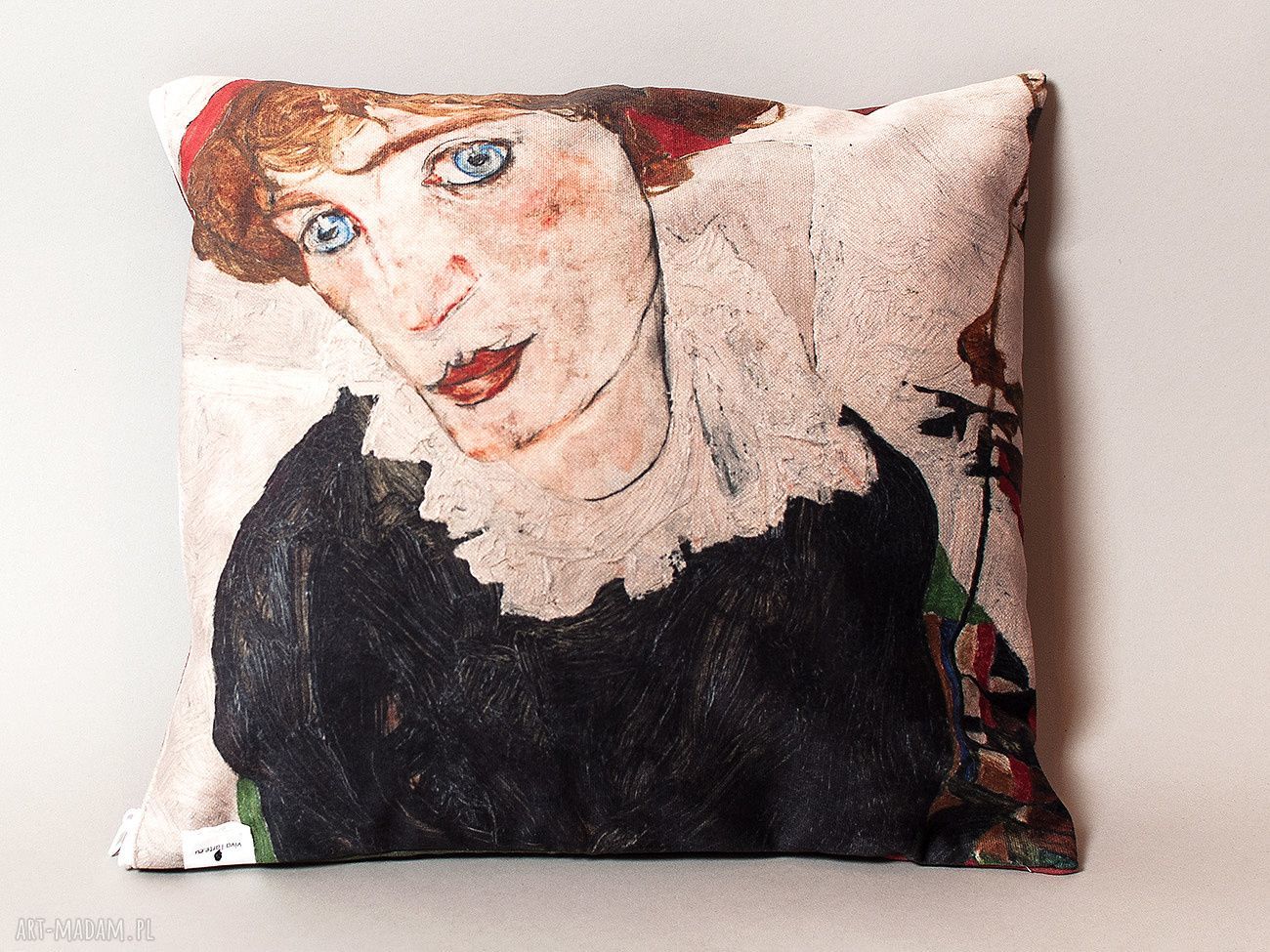 Poszewka na małą poduszkę (jasiek) - Schiele - welur