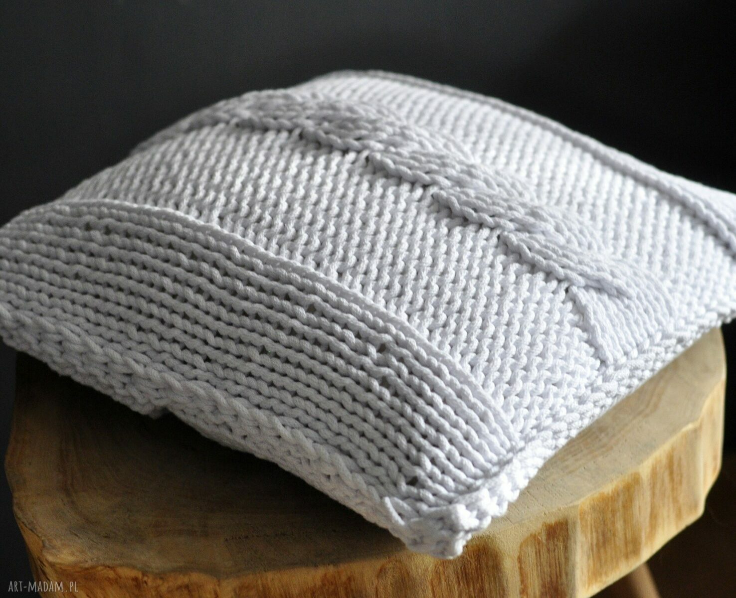 poduszki: poszewka na poduszkę sznurek handmade