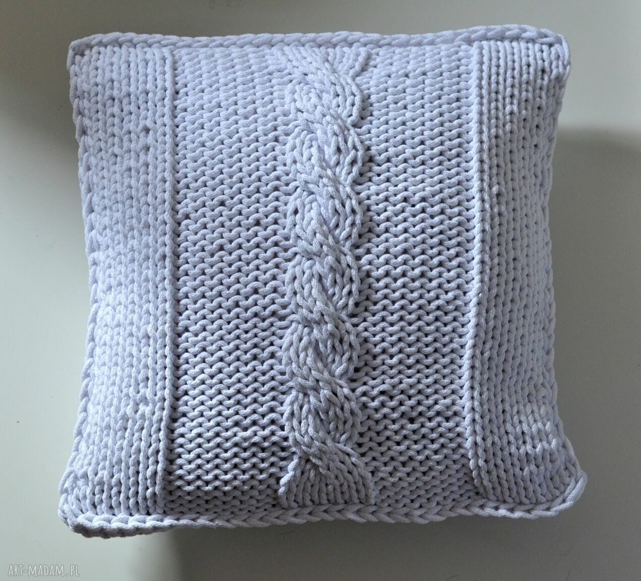 poduszki: poszewka na poduszkę sznurek handmade