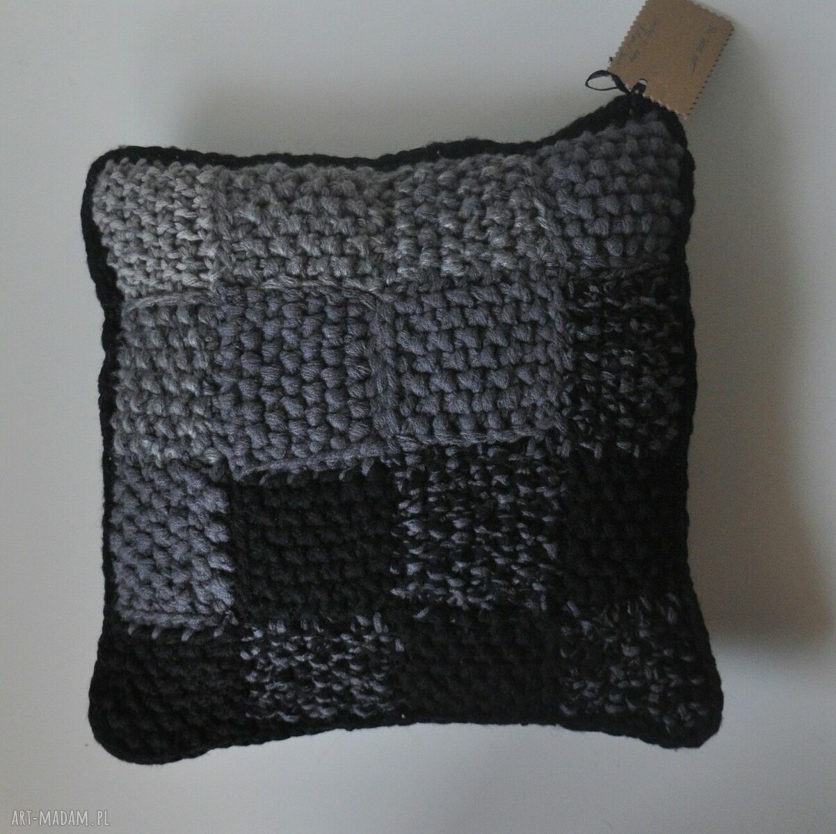 dom: poszewka na poduszkę ręcznie zrobione