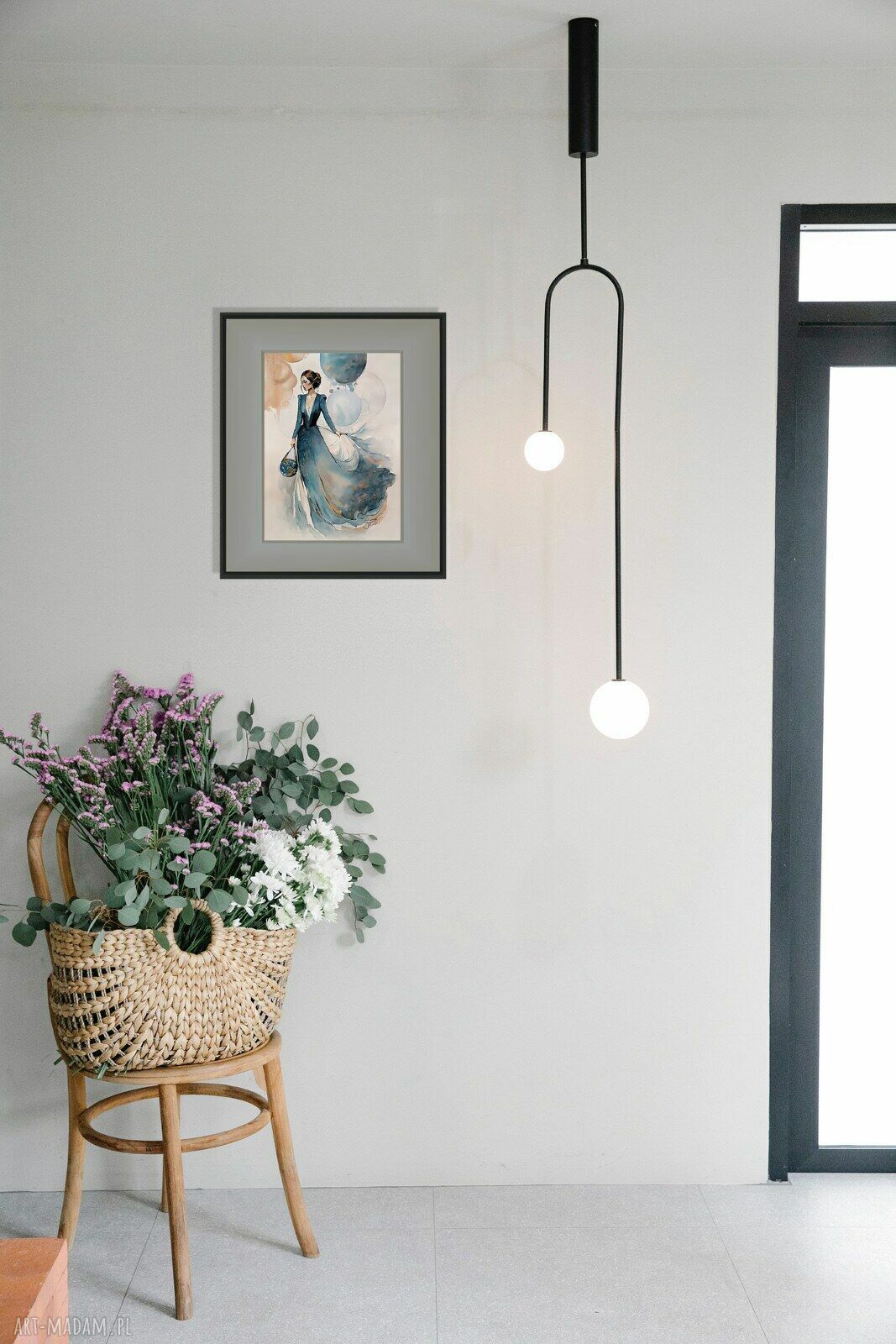 Potęga we mnie - akwarela z kobietą i światłem 24x32 cm
