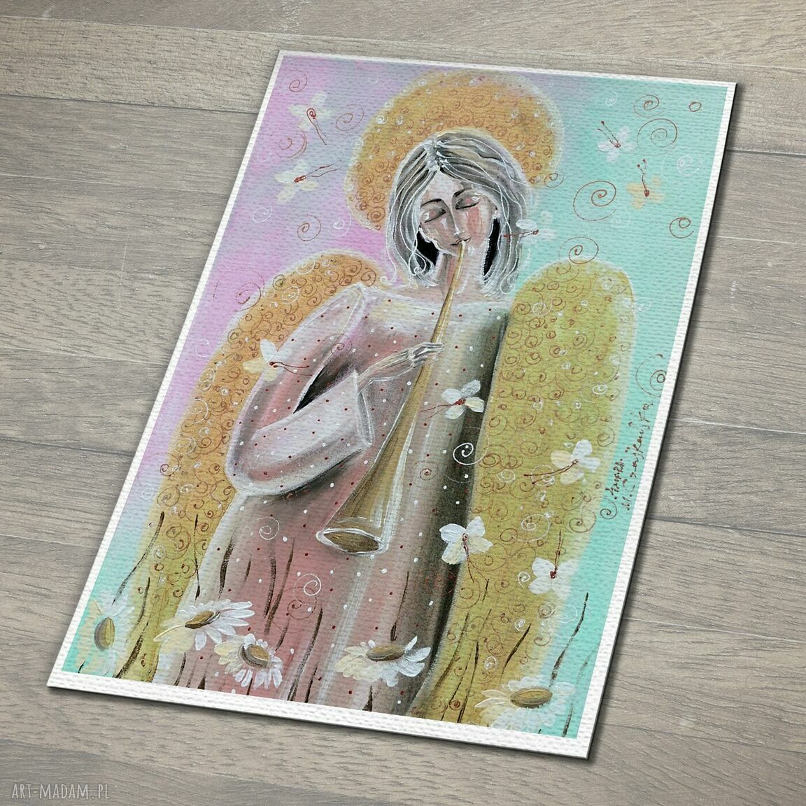 Powiew lata - plakat z motywem anioła Marina Czajkowska