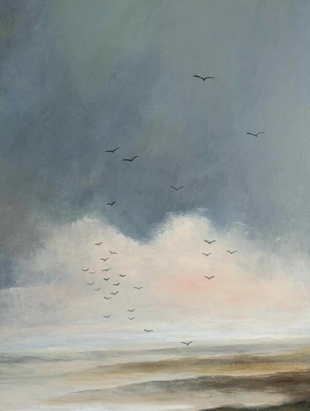 „Powroty” - obraz akrylowy 80x60 cm na płótnie