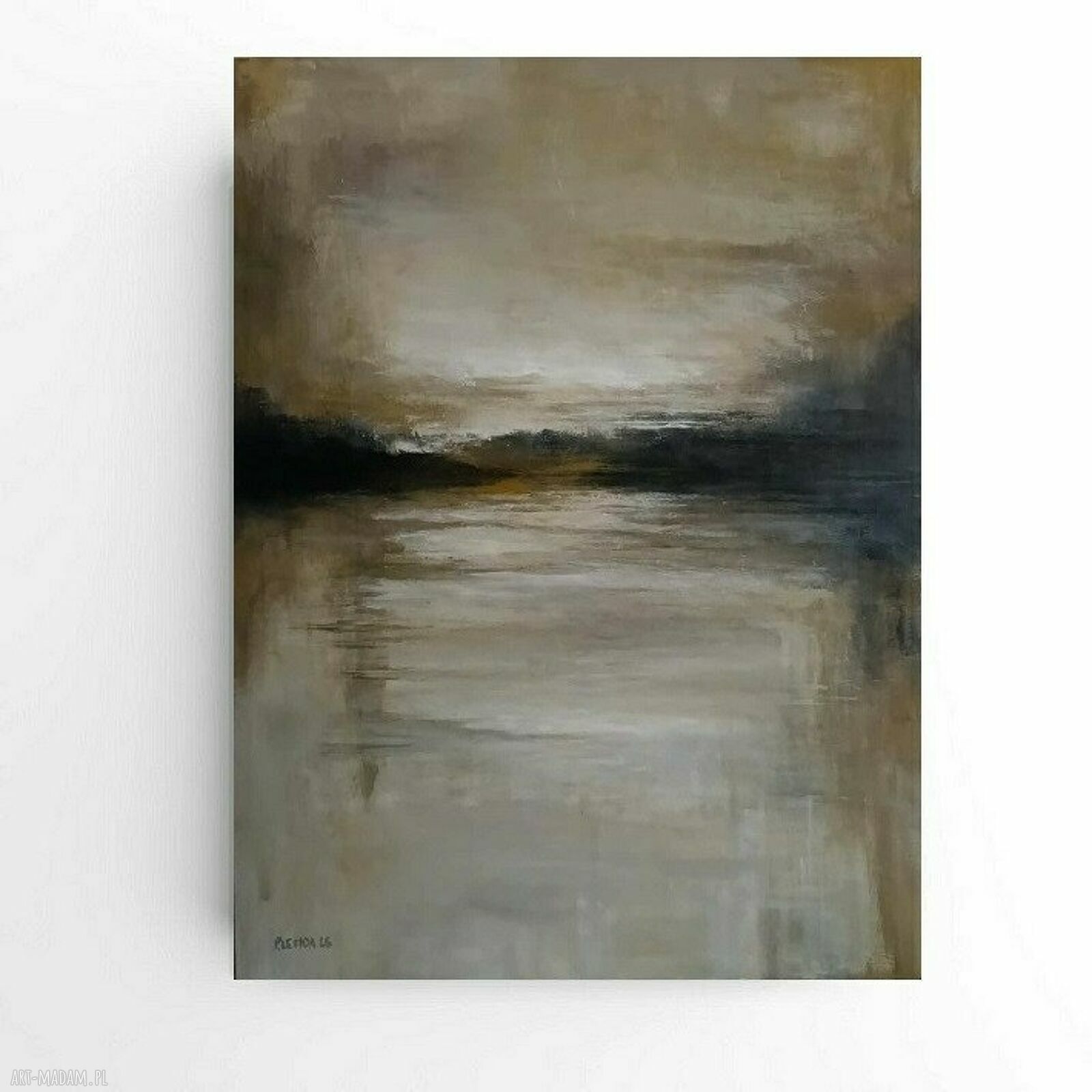 Poza czasem - ręcznie malowany obraz akrylowy 80x60 cm