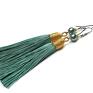 kolczyki srebro boho /sea green/ -