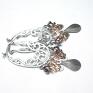 handmade rose gold filigree kolczyki