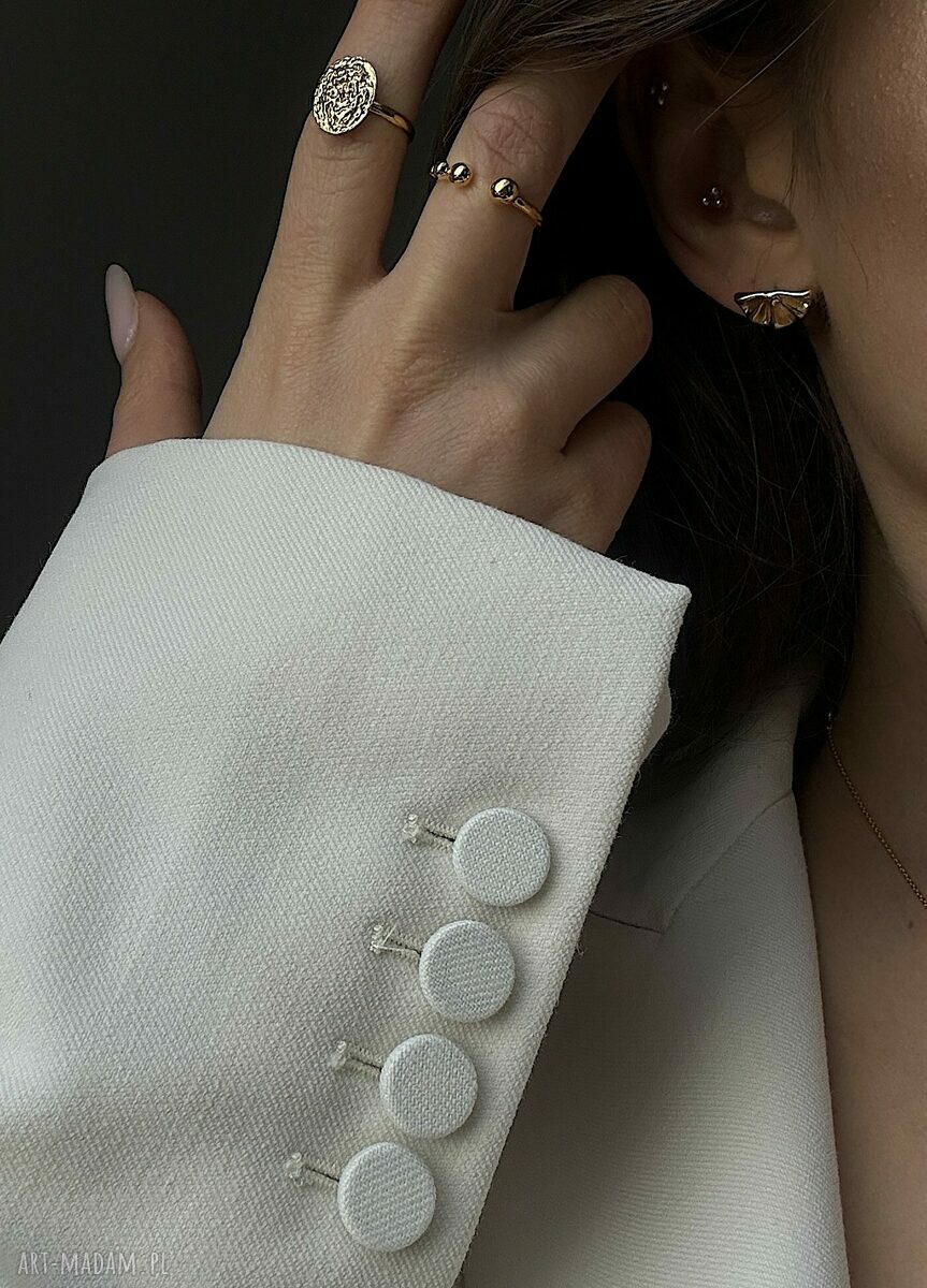 pierścionki: Złoty pierścionek z kuleczkami HandMade