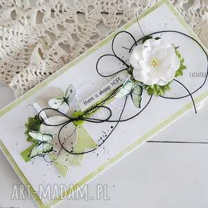 pozytywna kartka - zielona #2 830 - czarne scrapbooking