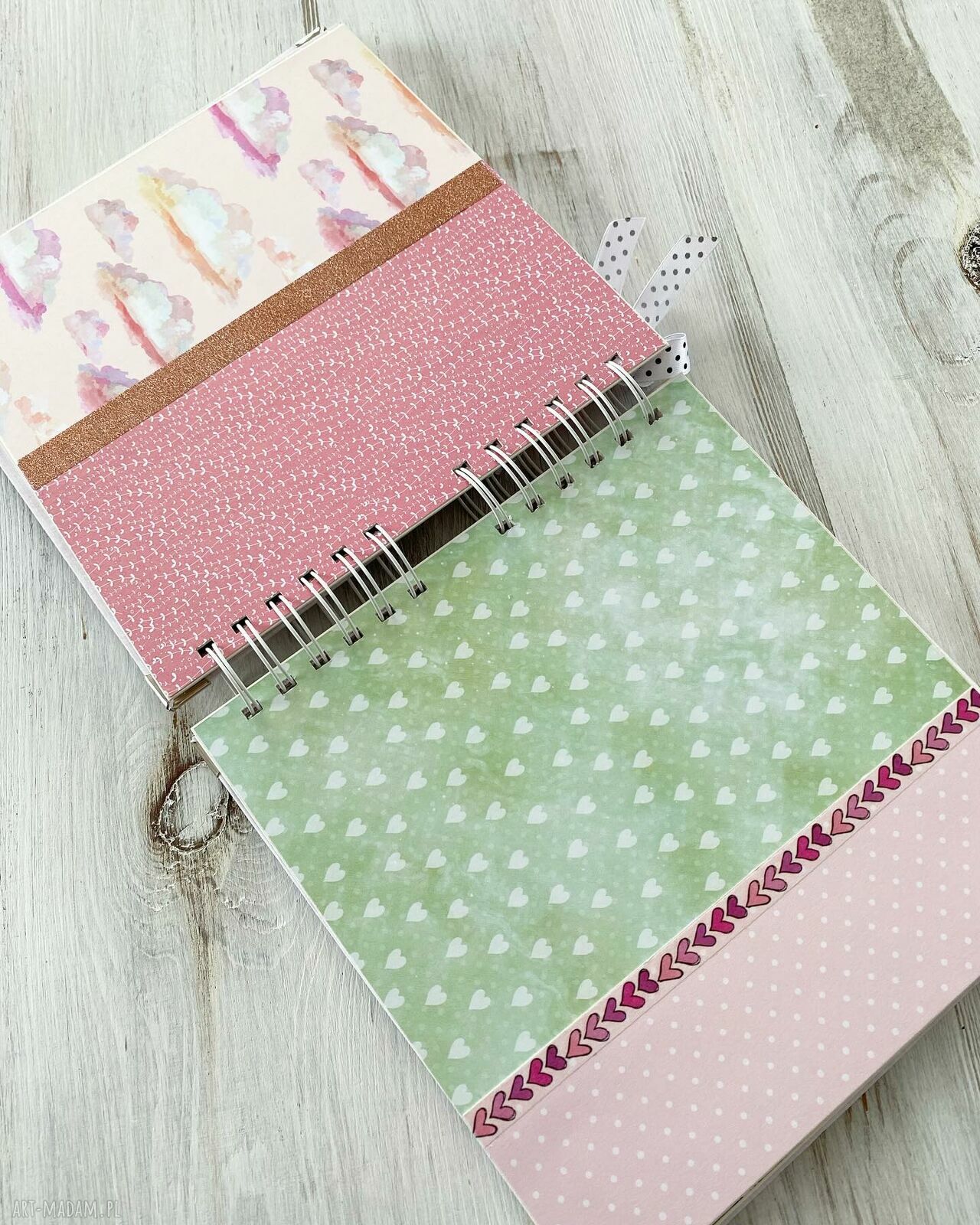 scrapbooking albumy: Album dla dziewczynki chrzest roczek urodziny ręcznie robione