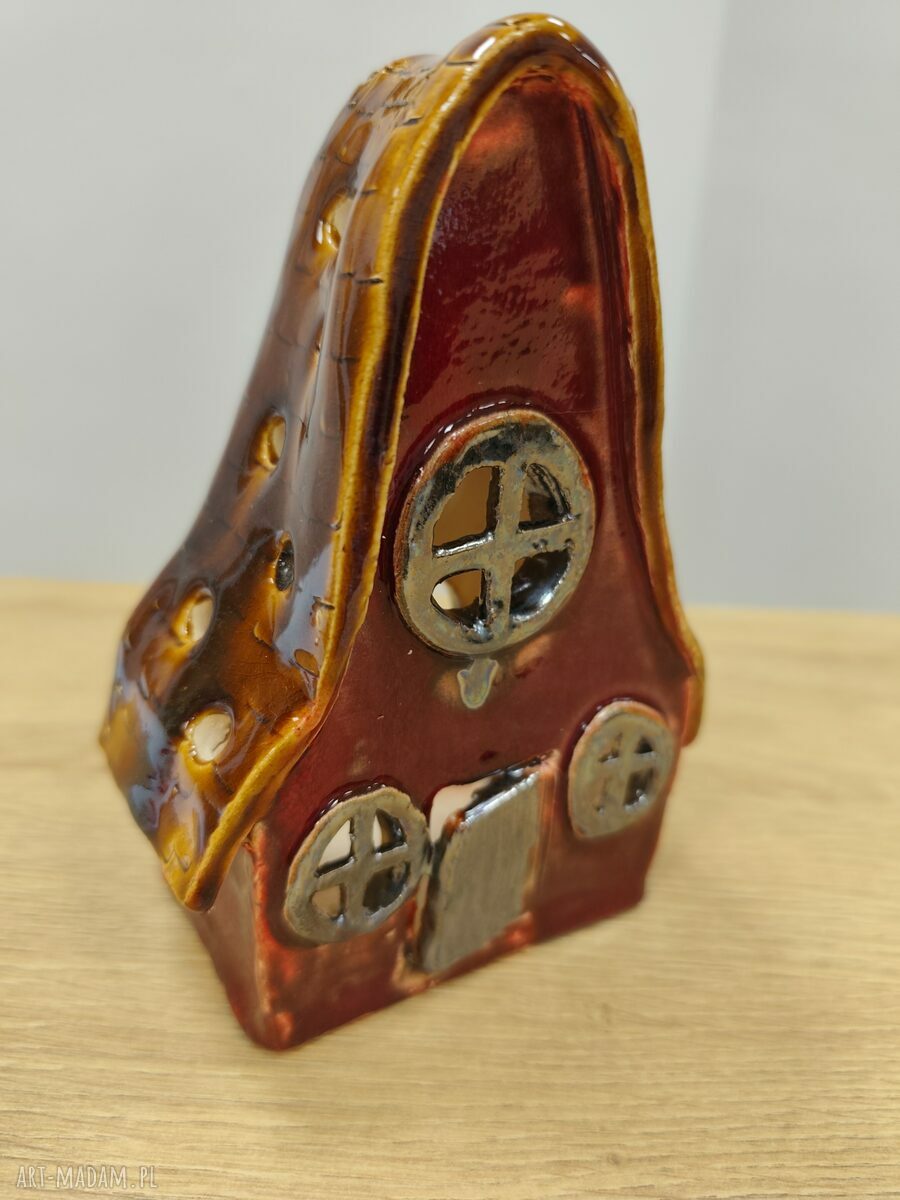Chatka ceramiczna - lampion na Bożonarodzenie