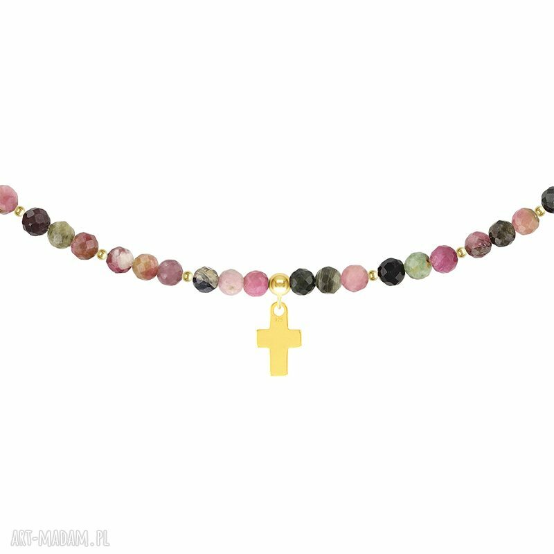 naszyjniki: Choker z turmalinów earth energy ręcznie wykonane