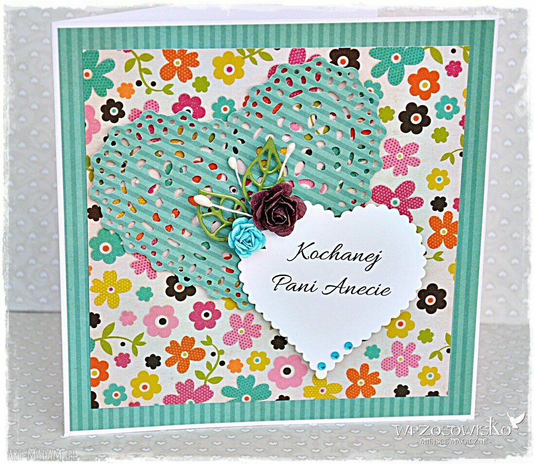 Prezent dla Nauczyciela kartka i zakładka HandMade