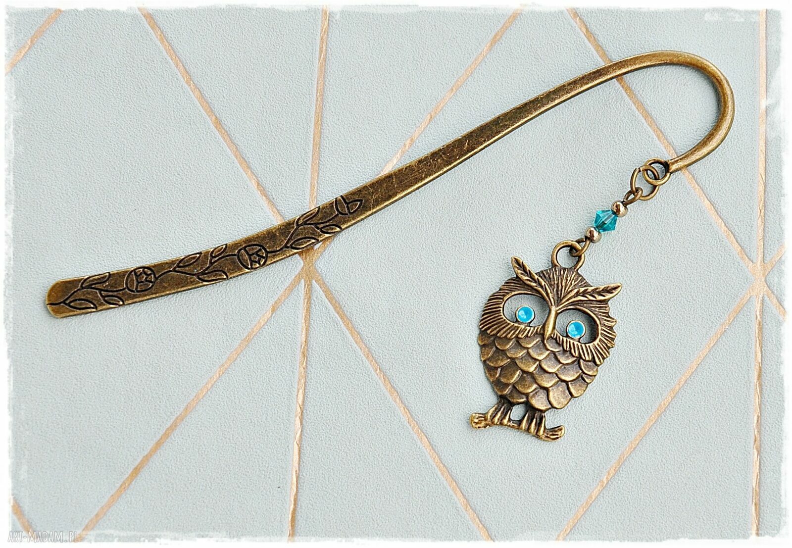 Prezent dla Nauczyciela zakładka z sową i kartka na podziękowanie handmade