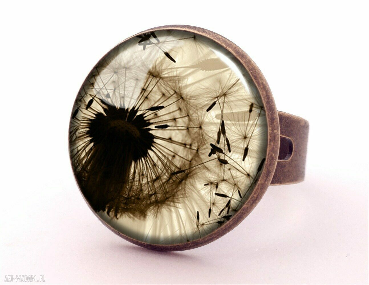 naszyjniki: Dmuchawiec Medalion z łańcuszkiem Ręcznie wykonane