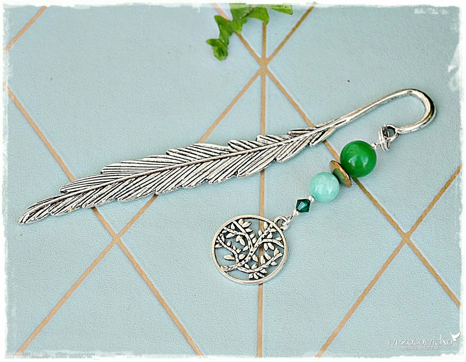 Drzewo z zaczarowanego lasu :) Zakładka do książki handmade