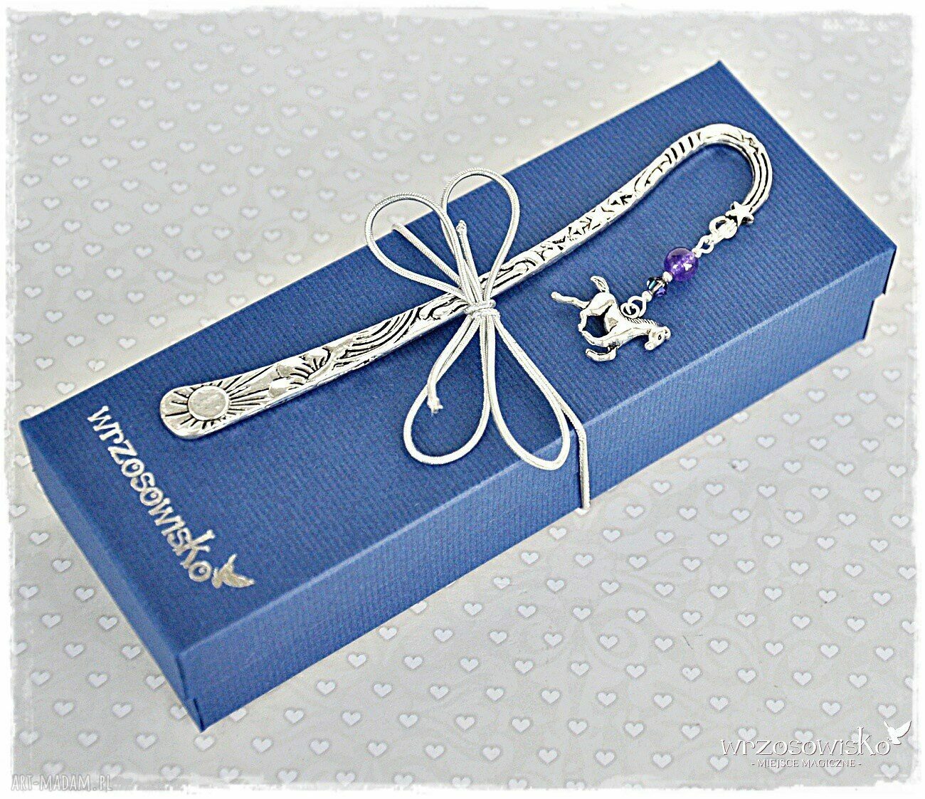 Galopem do lektury...zakładka handmade