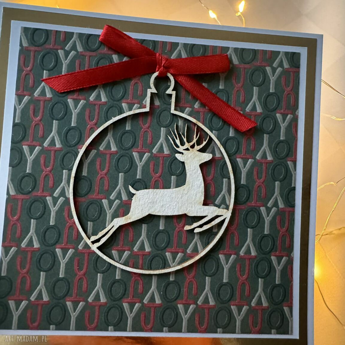 świąteczny prezent: Kartka na Boże Narodzenie Święta Świąteczna Handmade