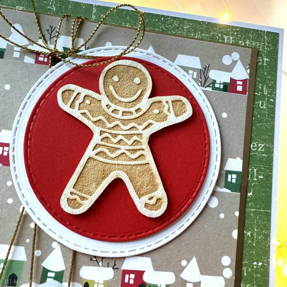 pod choinkę: Kartka na Boże Narodzenie Święta Świąteczna hand made