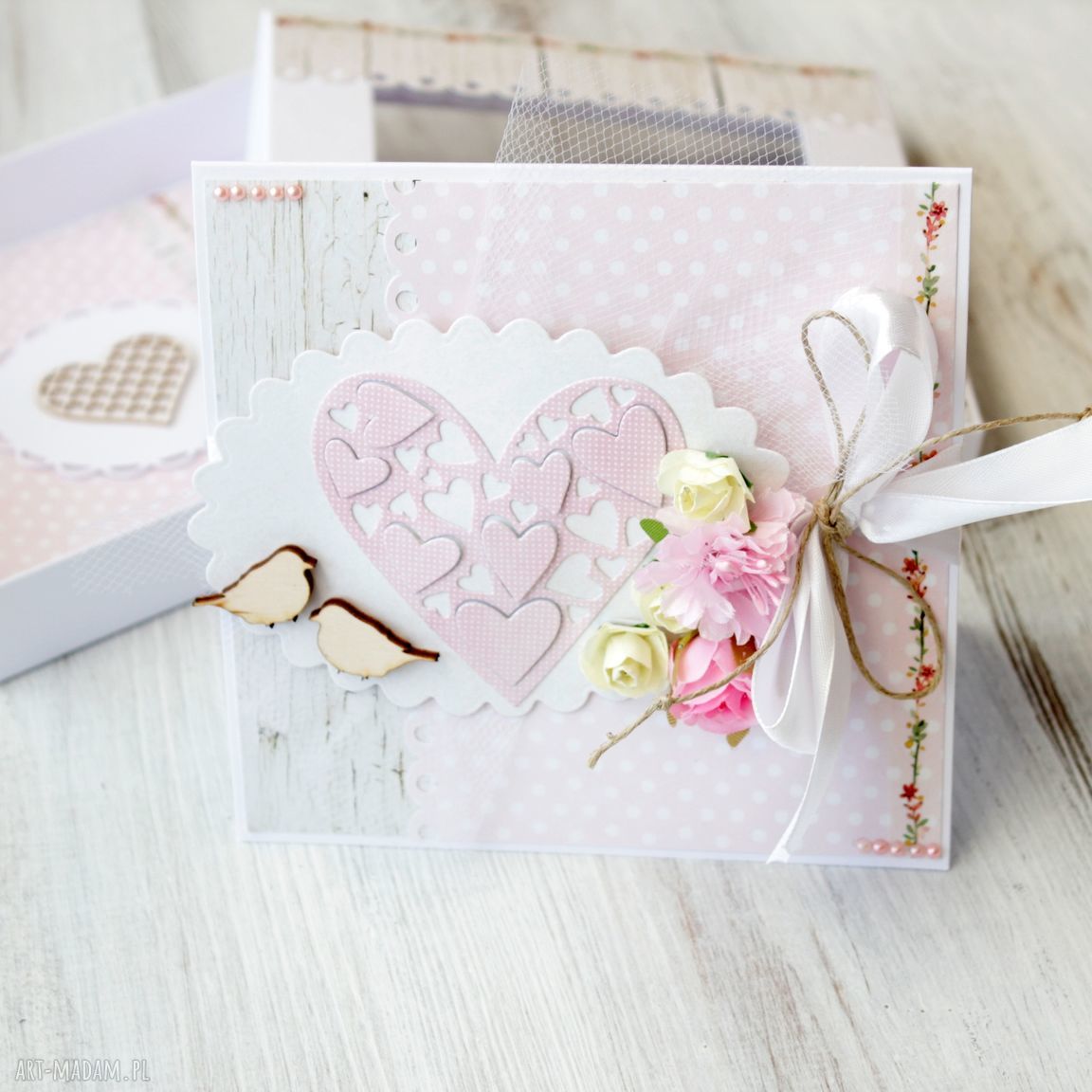 Kartka ślub prezent wesele delikatna pastelowa okazji ślubu