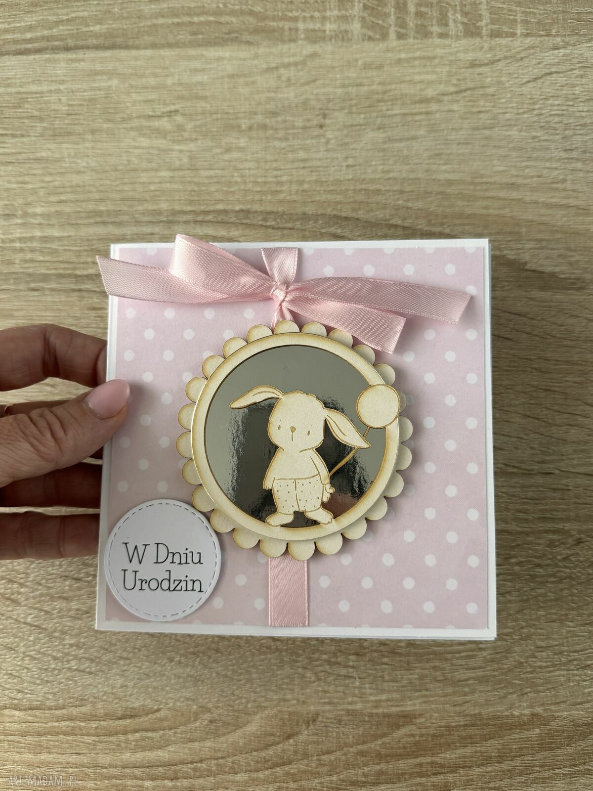 Kartka urodziny roczek babyshower prezent chrzest święty