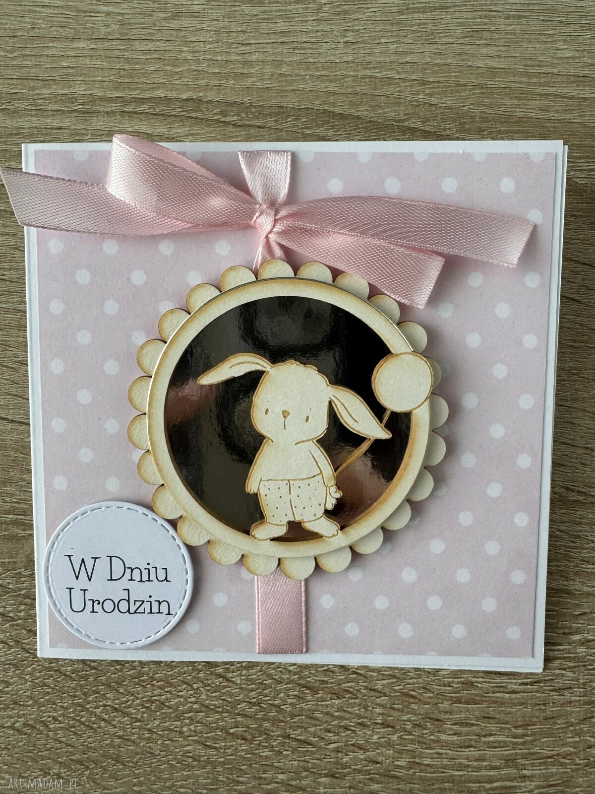 kartki: Kartka na urodziny roczek babyshower ręcznie zrobione