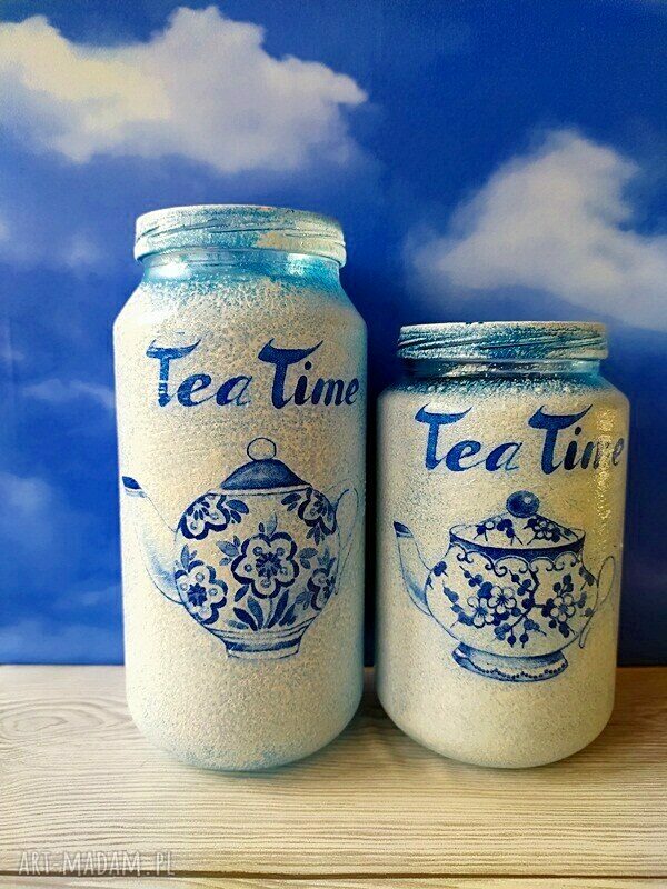 Komplet dwóch szklanych słoiczków stylu holenderskim kolekcji