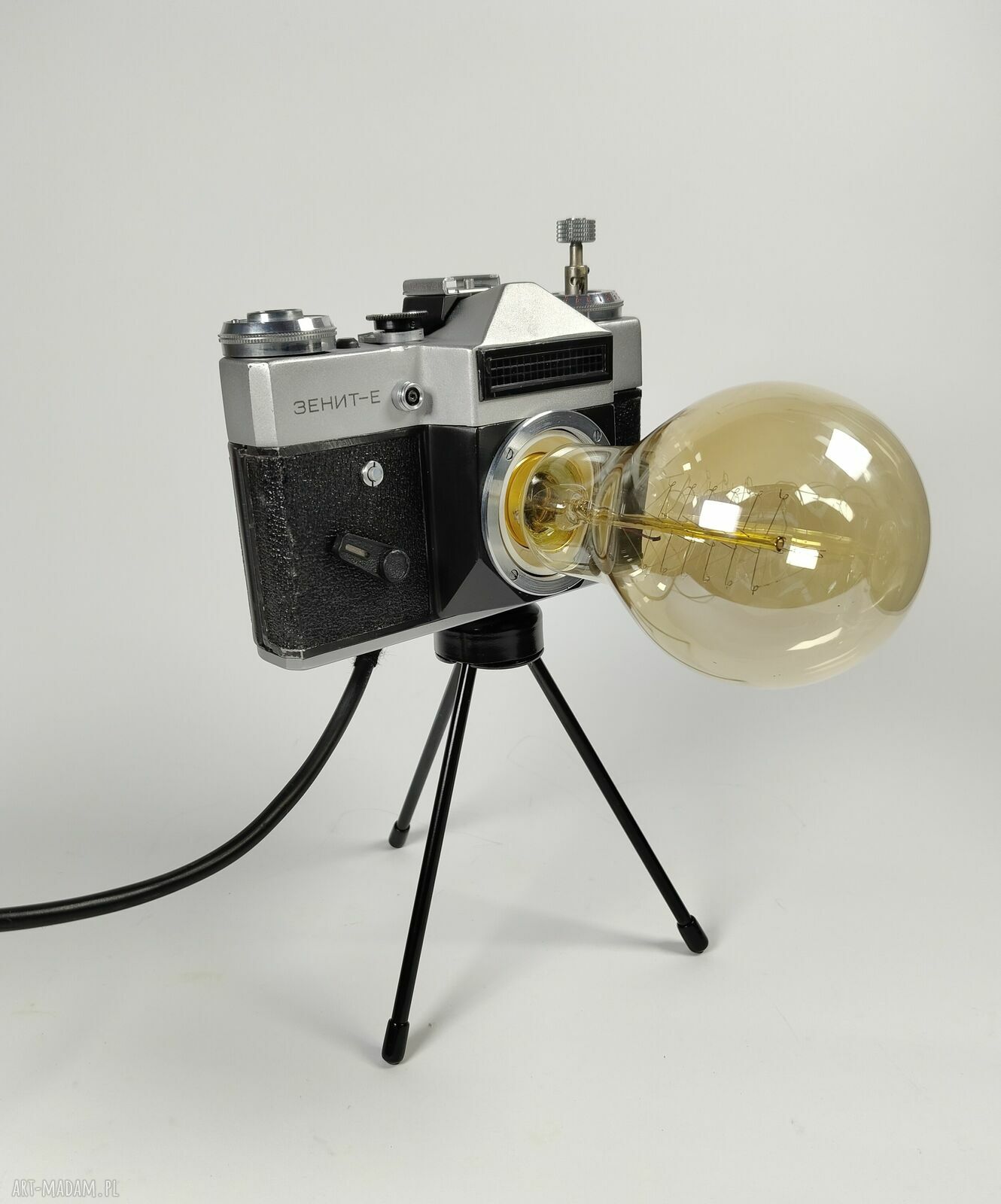 Retro lampka z aparatu fotograficznego - prezent dla fotografa lub fotografki