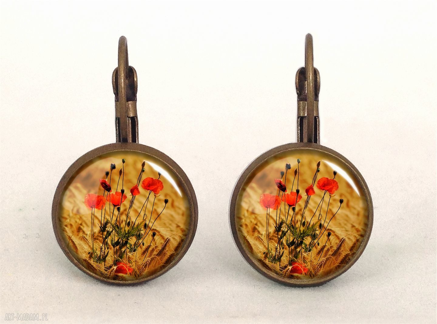 naszyjniki: Maki Medalion z łańcuszkiem HandMade