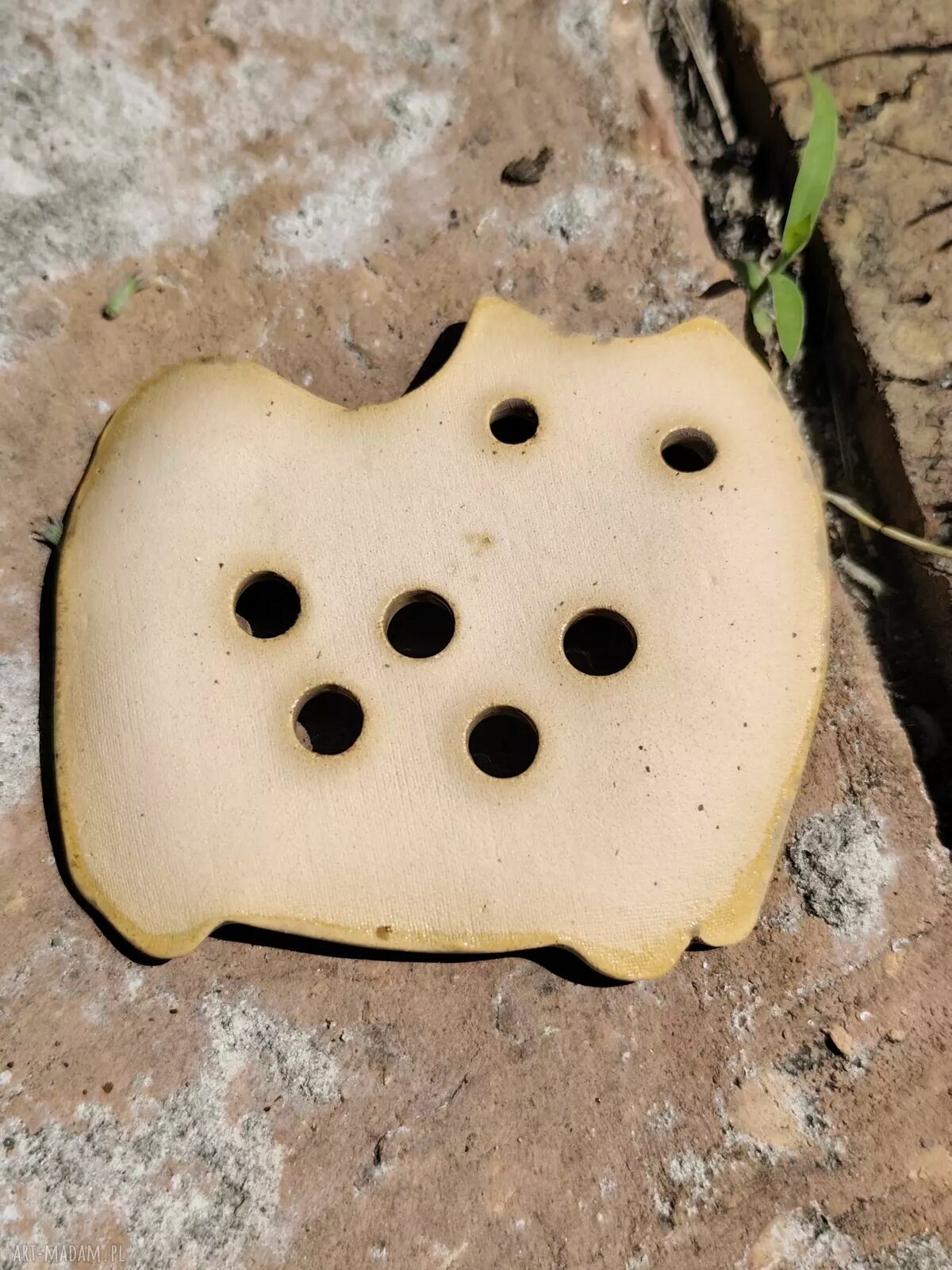 Ceramiczna mydelniczka Kot Psotek