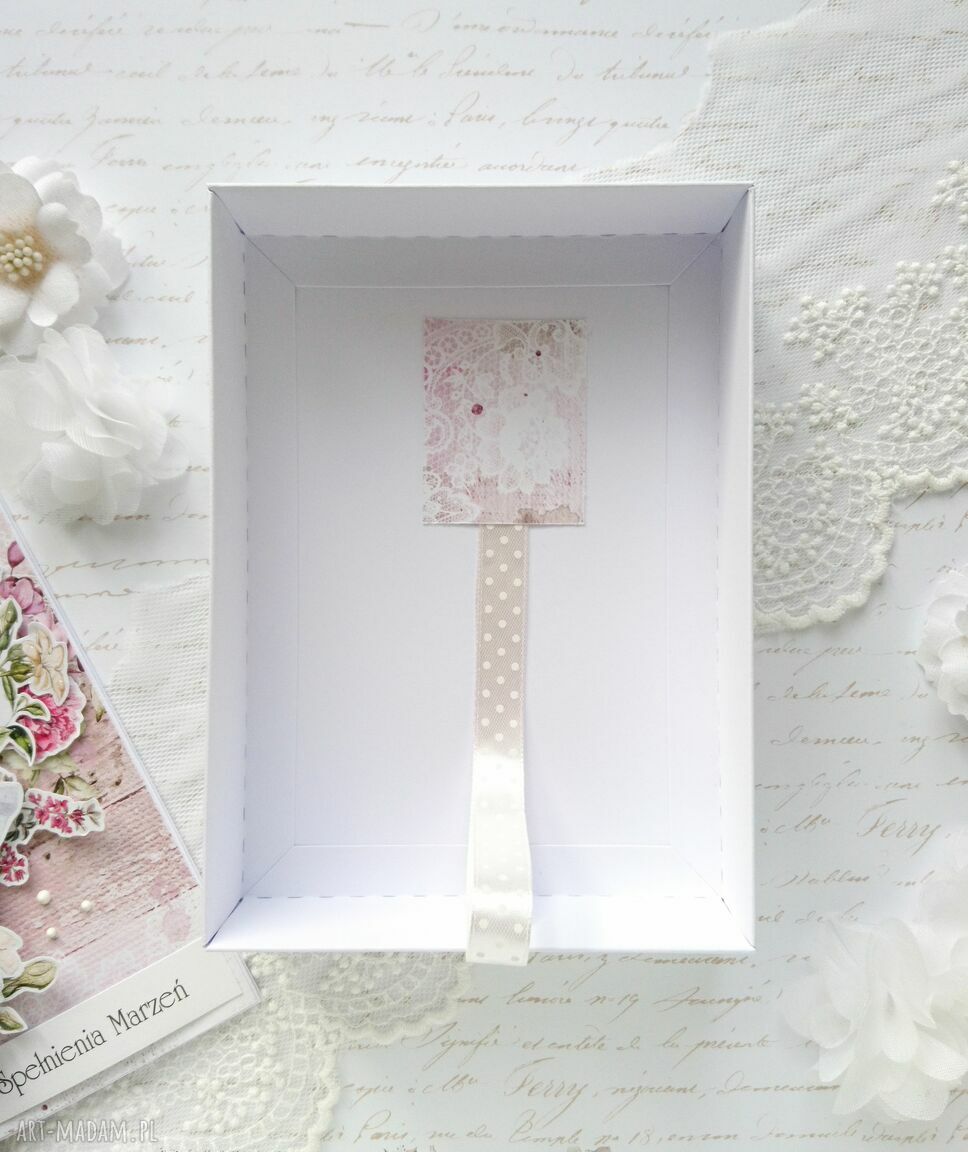 scrapbooking kartki: Spełnienia marzeń kobieca kartka w pudełku hand made