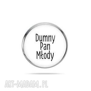 przypinka do klapy marynarki - dumny pan młody