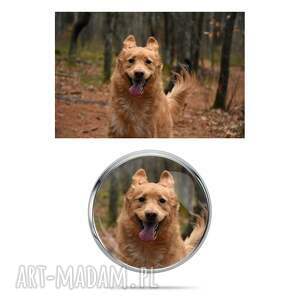 przypinka do klapy marynarki z własnym zdjęciem