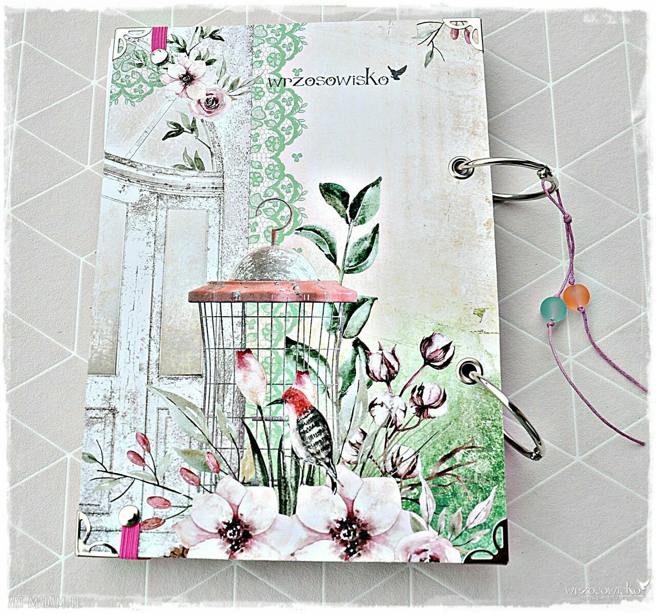 Romantyczny pamiętnik niekończący się ręcznie robione scrapbooking notesy