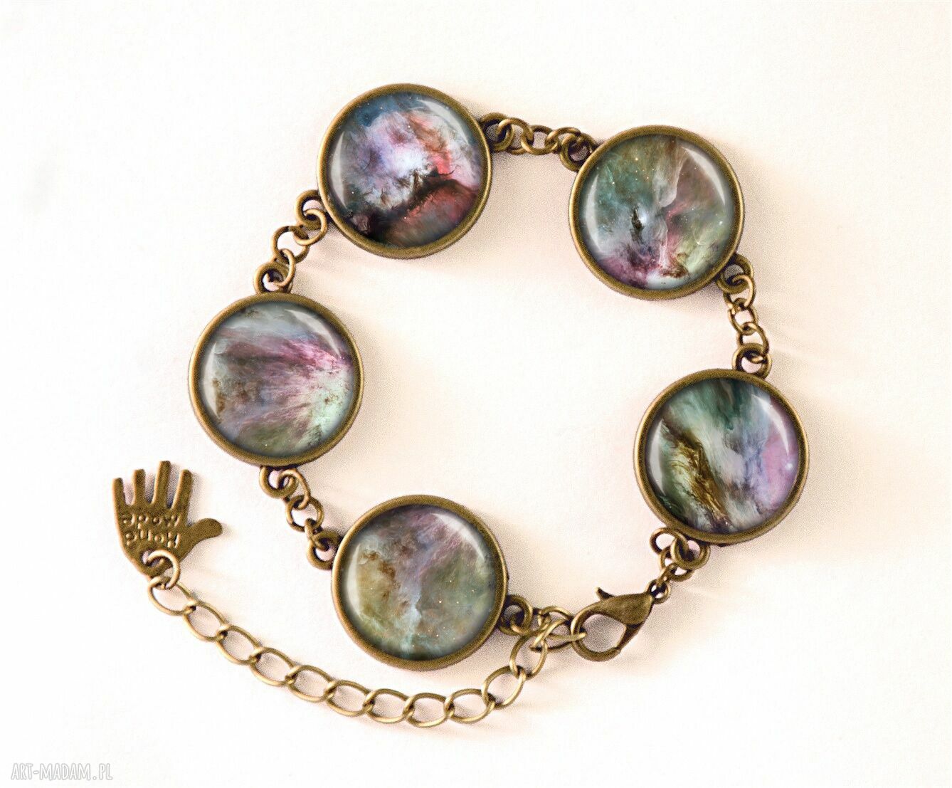 naszyjniki: Orion nebula Medalion z łańcuszkiem Hand Made