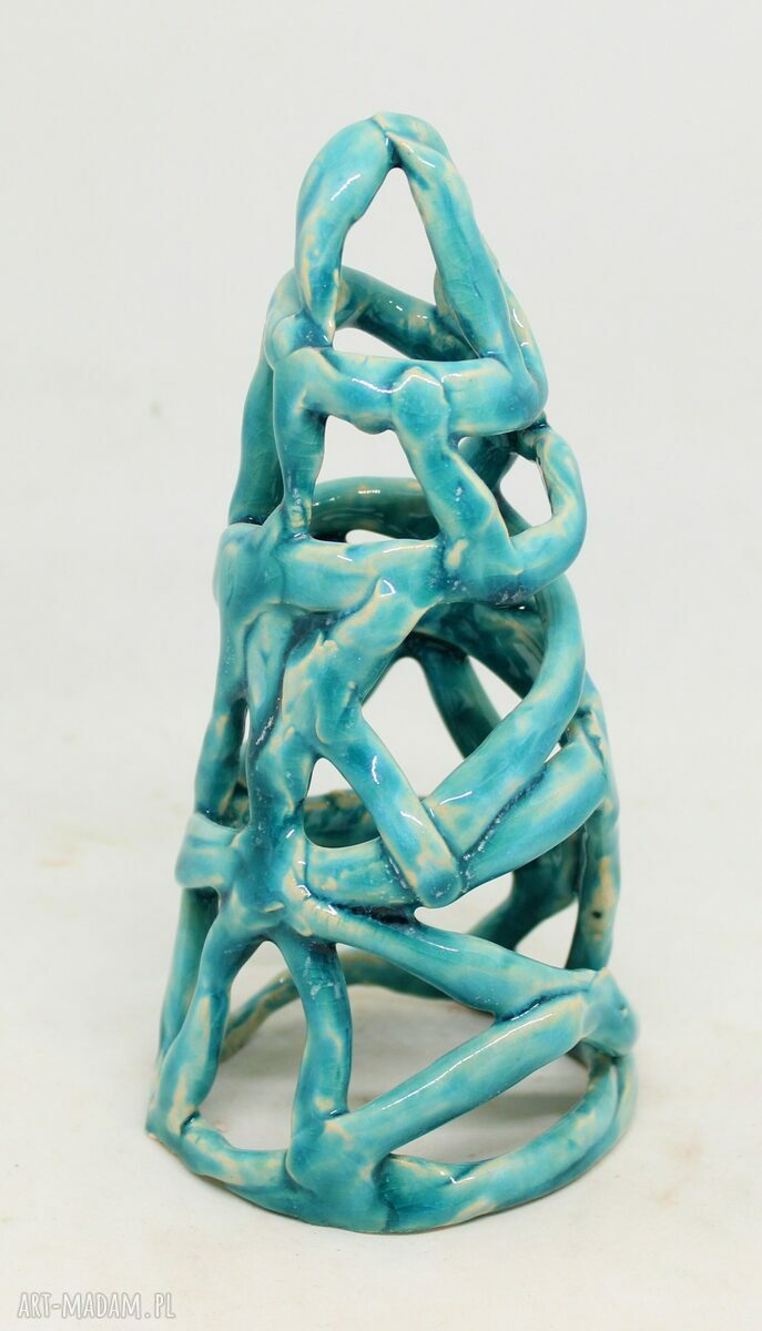 PREZENT OZDOBA na święta ceramiczna choinka świecznik HANDMADE prezent gwiazdkę ozdoba prezent