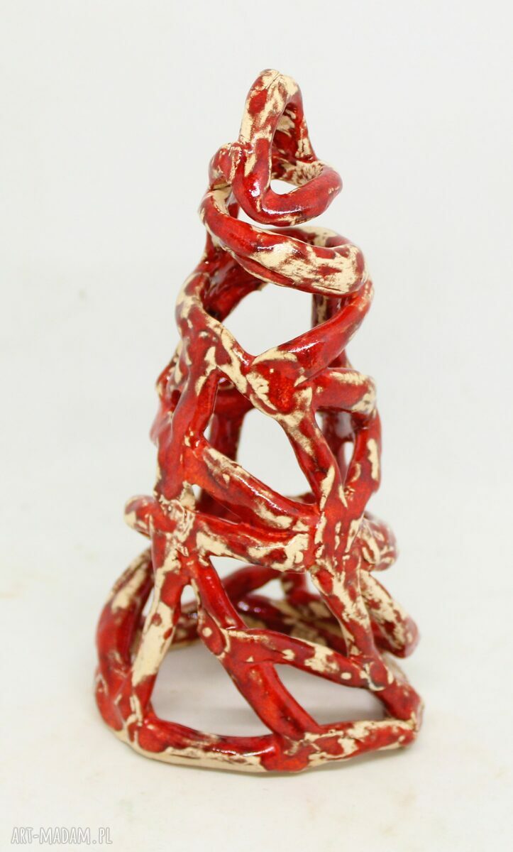 PREZENT OZDOBA na święta ceramiczna choinka świecznik HANDMADE prezent gwiazdkę ozdoba prezent