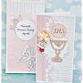 handmade scrapbooking kartki pamiątka komunii świętej personalizacja