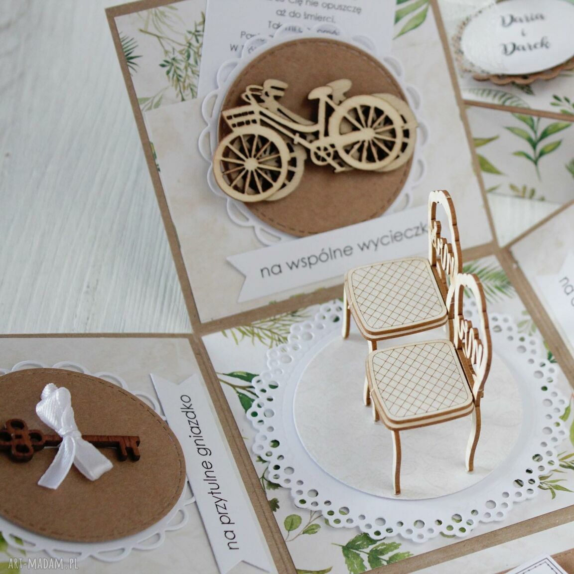 scrapbooking kartki: Pudełko kartka ślub wesele HandMade