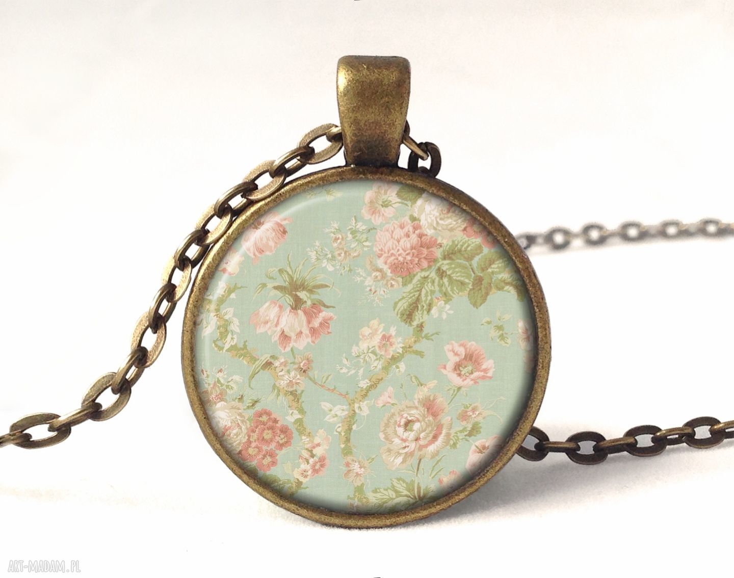 kolczyki: Retro róże małe kolczyki wiszące Hand Made