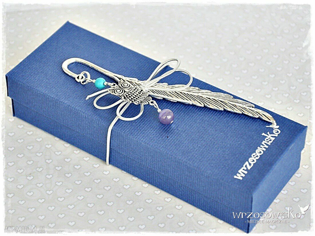 Sówka zakładniczka zakładka do książki hand made