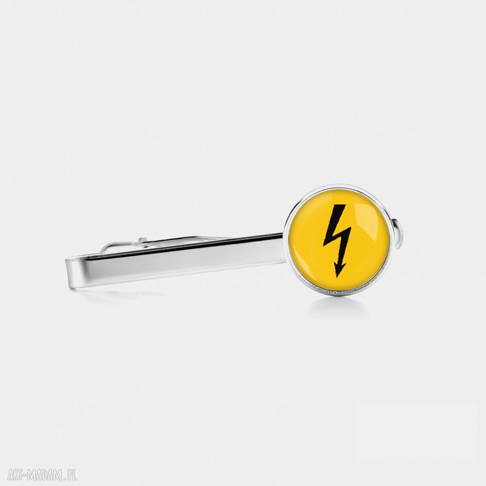 Spinka do krawata z grafiką „Elektryk” - oryginalny prezent
