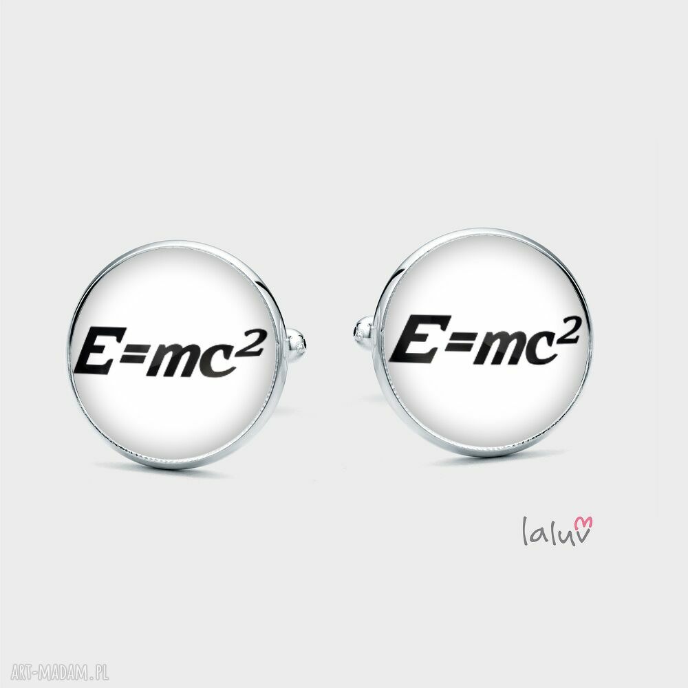 Spinki do mankietów E=MC2 - teoria względności Einsteina