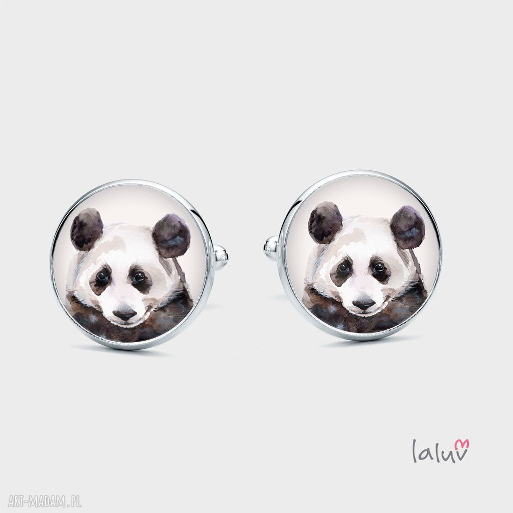 Spinki do mankietów panda - prezent w stylu cute i eleganckim