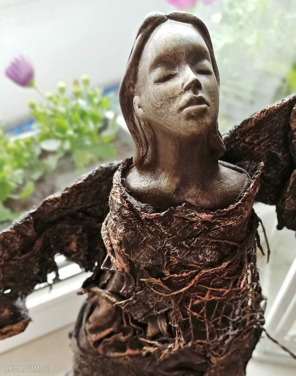 Twój Anioł - unikatowa figura anioła opiekuna handmade (ok. 48 cm)