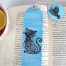 handmade zakładki zaczarowany kot. do książki