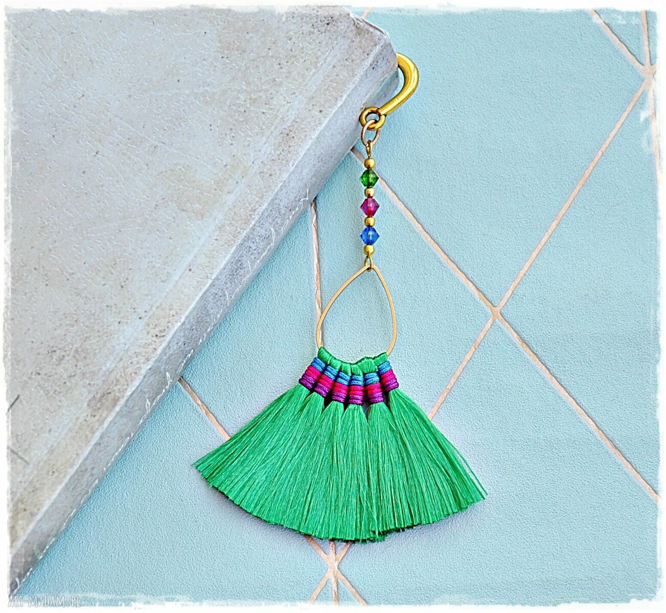 Zakładka boho z chwostem Handmade