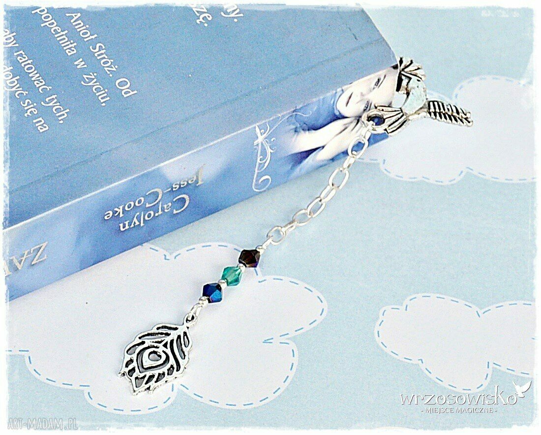 Zakładka Pawie Pióro Hand Made